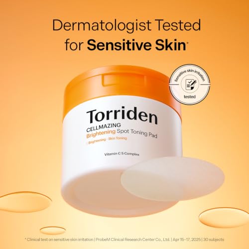 Exfoliating Vitamin C Toning Pads for Radiant Skin - 70 Count