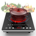 Portable Electric Cooktop 110V Single Burner with LED Touch Control 9 Power Levels