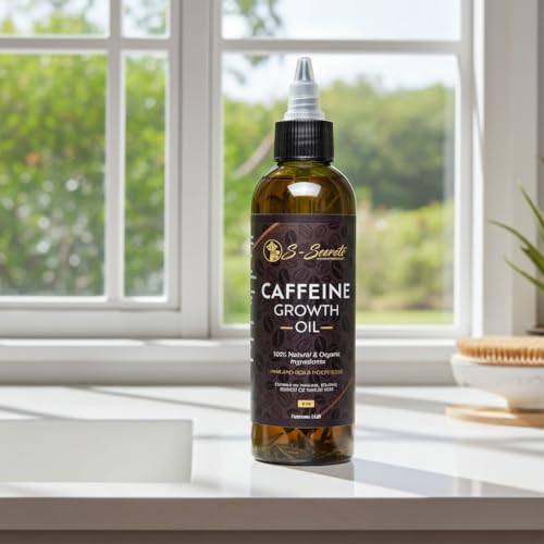 Caffeine Hair Growth Oil 4oz - Nourishing Scalp Treatment with Biotin & Botanical Oils - Variation: 4 Fluid Ounces