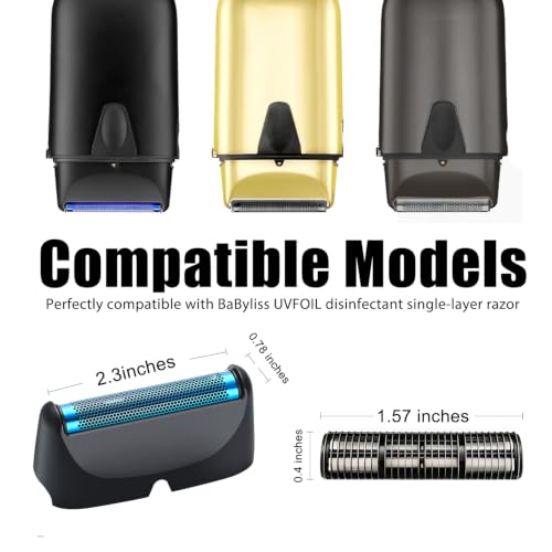 Replacement Foil & Cutter Set for BaBylissPRO UV FXLFS2 Series Shavers - Black / 1 Pack