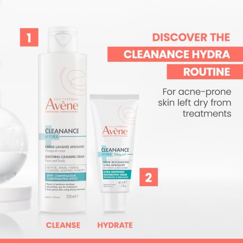 Avène Cleanance Hydra Soothing Cleansing Cream 1.3 oz - Sensitive Skin Formula