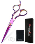 Professional Hair Cutting Scissors 5.5 Inch with Ergonomic Handle and Pink Titanium Coating