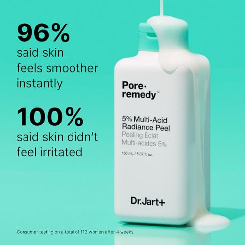 Dr.Jart+ Pore.Remedy 5% Multi-Acid Radiance Peel Korean Face Exfoliator For Face | Korean Skin Care, 5.07 Fl Oz