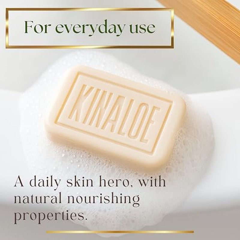 Aloe Vera Soap Bar ? Natural Moisturizing Cleanser for Face and Body, Soothes Irritated Skin, Helps Relieve Sunburn, Hydrates and Softens (1 Pack)