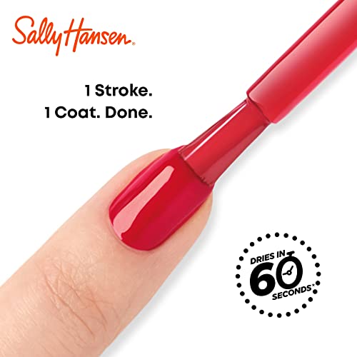 Sally Hansen Insta-Dri Crystal Nail Polish | Quick Dry, Long Lasting, Streak-Free Shine | Opaque, Shimmery | 122 Jade Jewel | Deep Teal Green Nail Color