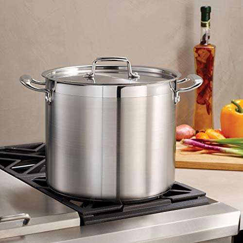 Tramontina Gourmet 12-Quart Stainless Steel Stock Pot with Lid, Induction-Ready