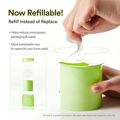 Abib Heartleaf Essence Pad Refillable Toner Pads for Acne-Prone Skin - 70 Count