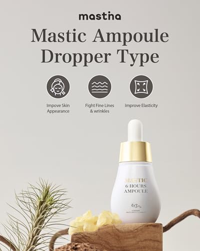 MASTINA Mastic Ampoule Serum - Face & Radiance, 0.51 Fl Oz, Pack of 1