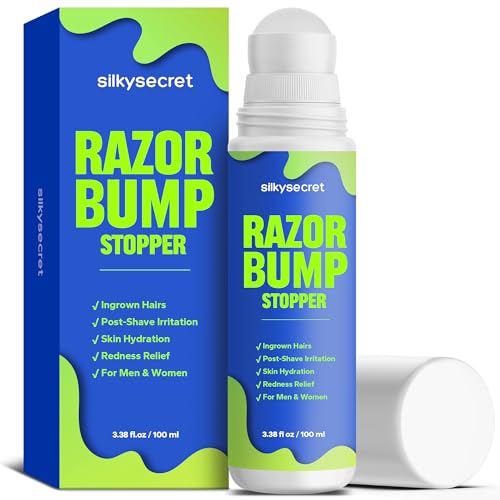 Razor Bump Stopper (3.38 Fl Oz), Ingrown Hair Treatment for Men & Women, Razor Burn Relief for Bikini Area, After Shave Lotion for Smooth, Bump-Free Skin