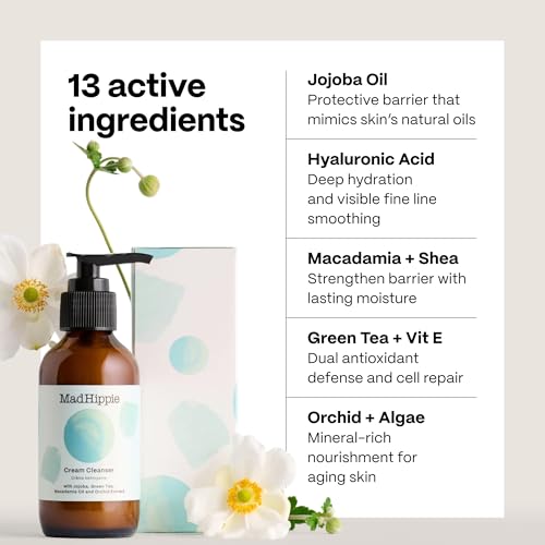 Mad Hippie Cream Cleanser 2-Pack - Citrus, Gentle Hydrating Face Wash 4 Oz