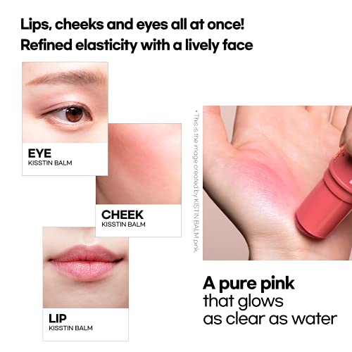 KAHI Seoul Kisstin Lip Balm - Tinted Pink Nourishing Gloss, 9g