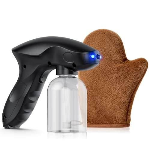 Self Tanning Spray Gun Black 280ml Cordless Spray Tan Machine for Home Use