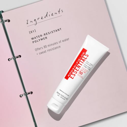 SPF 50 Water & Sweat Resistant Face and Body Sunscreen - Lightweight Moisturizer for Dry Skin