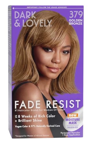 Dark & Lovely Color Hair Dye #379 Golden Bronze - 3 Pack, Bronze Variation