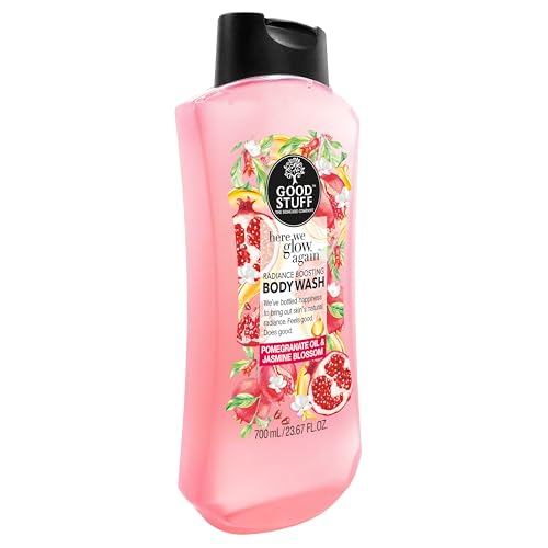 Good Stuff Here We Glow Again Radiance Boosting Body Wash - 23.7 Fl.Oz/ 700 ml. Infused with a sparkling jasmine blossom fragrance.