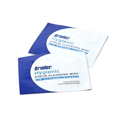 Eyelid Cleansing Wipes Pack of 2 - Rinse-Free Exfoliating & Oil Removal