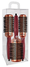 Olivia Garden HeatPro 3-Piece Thermal Round Brush Set Heat Resistant Up to 550°F