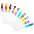 Crystal Glass Nail File Set - 10 Pc Premium Manicure Tools for Natural Nails