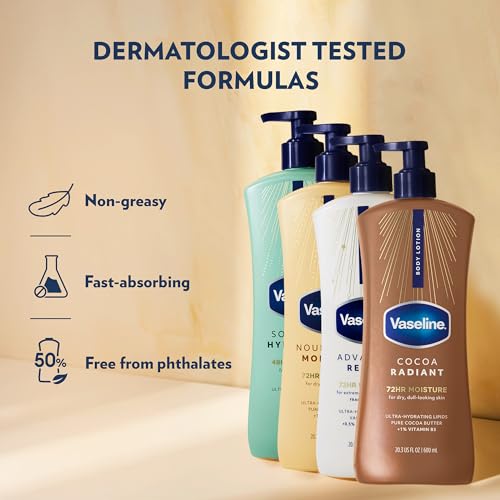 Vaseline Intensive Care Body Lotion 4-Pack - Hydrating & Repairing Moisturizers