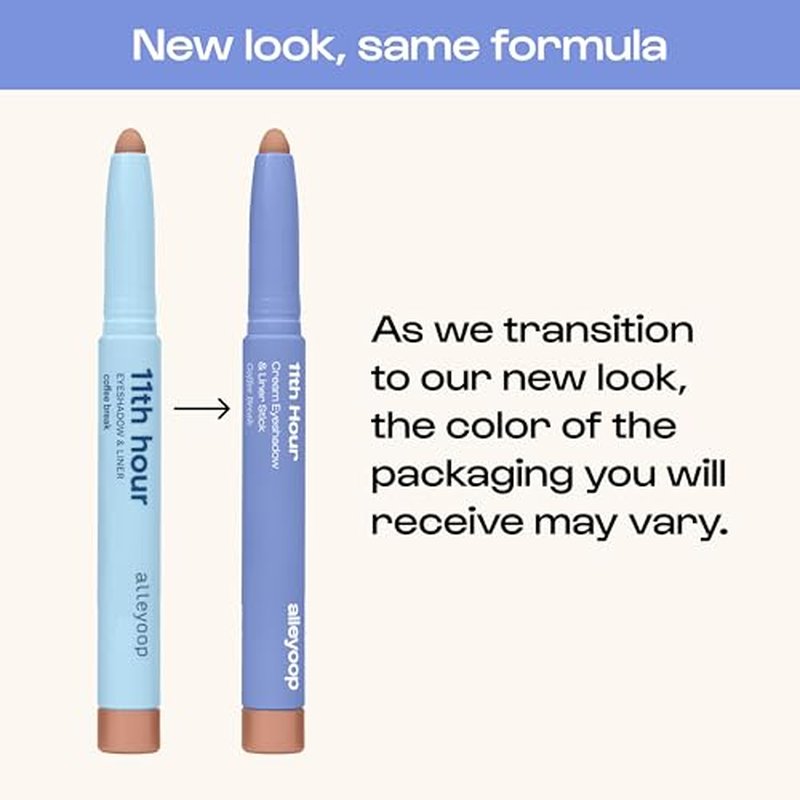ALLEYOOP 11th Hour Cream Eyeshadow Sticks Bundle - Bronze Medal (Shimmer) & Baby Pearl (Shimmer) - Waterproof, Smudge-Proof, Crease-Proof Eyeshadow for Over 11 Hours
