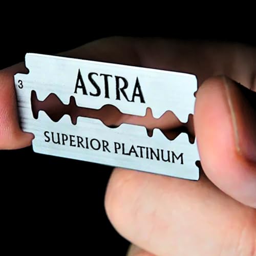 The Shave Factory Premium Shaving Set - Astra Platinum Double Edge Safety Razor Blades (300)