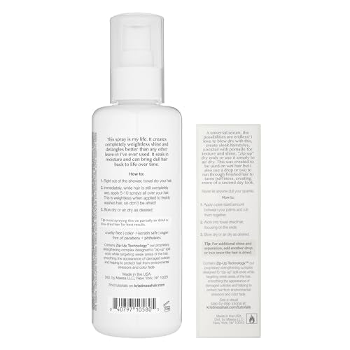 Kristin Ess Hydrating Styling Bundle with Leave-In Conditioner & Serum - 10.15 Fl Oz