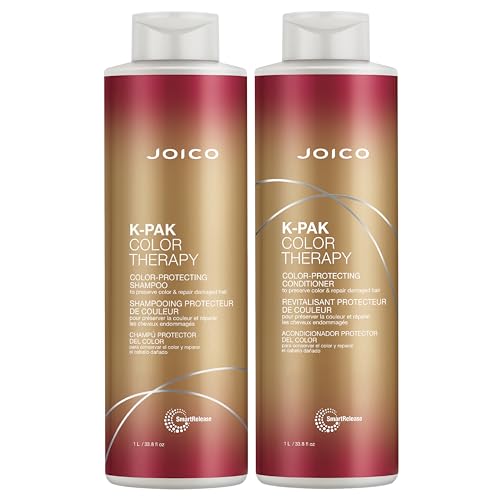 Joico K-PAK Color Therapy Shampoo & Conditioner Set 33.8 Fl Oz - Color-Treated Hair Care