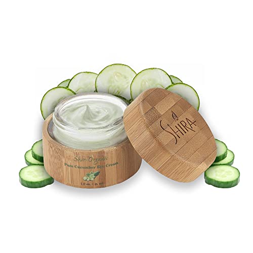 Shira Organic Cucumber Eye Cream 15ML - Dark Circles, Puffiness, Wrinkles, Hydration