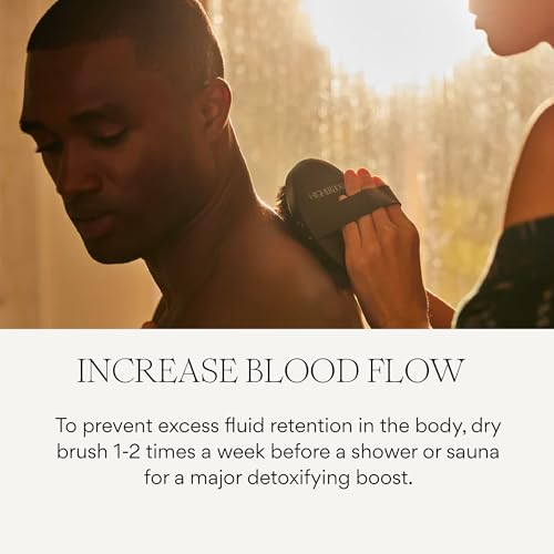 HigherDOSE Copper Dry Brushing Body Brush - Ion-Charged Dry Brush & Lymphatic Drainage Massager to Promote Circulation and Exfoliate for Glowing Skin - Everyday Antimicrobial Body Scrubber