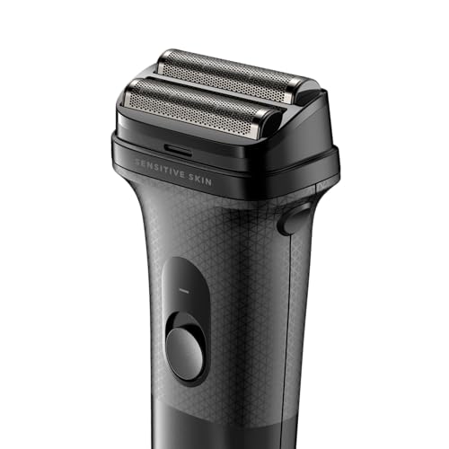 Andis 17480 Inform Lithium-Ion Electric Foil Shaver with Sensitive Skin Foil Head, Rechargeable, 10,000 SPM, Includes Blade Brush, Black