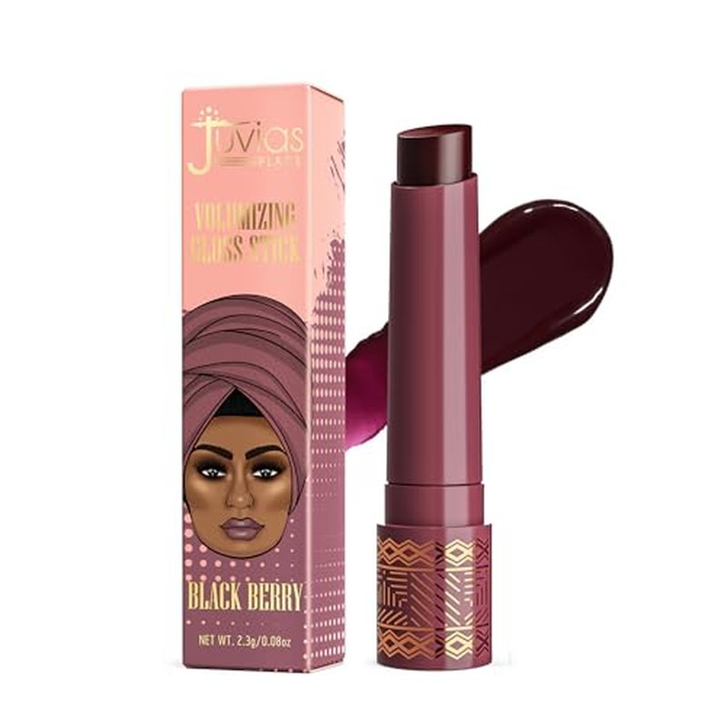 Juvia's Place Volumizing Gloss Sticks Black Berry - Shiny Luscious Lips with Nourshing Hydration, Plumping, Lip Plumper, Plumping Lip Balm, Hydrating Lip Gloss