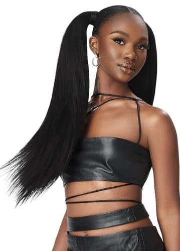 Outre 100% Human Hair Yaki Pack - 12 Inch Off Black 1B - Tangle-Free, Low Maintenance