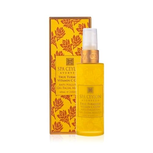 SPA CEYLON True Turmeric Vitamin C Glow Anti Pollution Gel Facial Masque | Natural Exfoliation | Face Mask | Skin Care | Hydrating