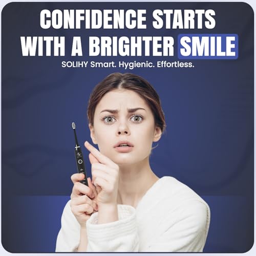 Electric Toothbrush with 8 Soft Bristle Heads, 5 Modes & Smart Timer for Adults