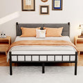 Full Metal Bed Frame with Headboard - Grey, 14 Inch, Heavy Duty, Easy Assembly, No Box Spring Needed - Variation Grey-2 / Full