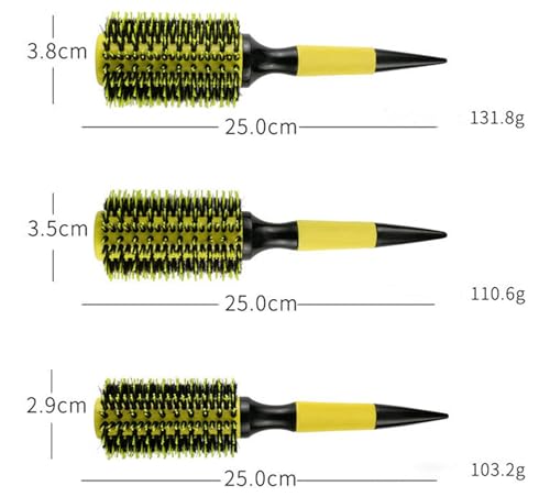3-in-1 Ceramic Ionic Round Hair Brush Set for Blow Drying & Styling