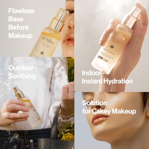 d'alba Piedmont White Truffle Spray Serum & Waterfull Tone-Up Sunscreen BROAD SPECTRUM SPF 50+, Double Serum & Cream
