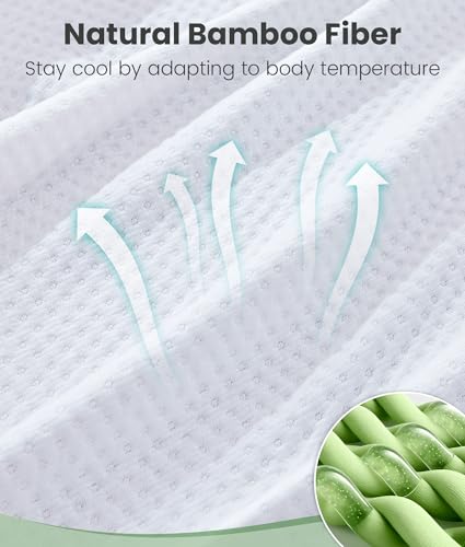 Twin XL 3-Inch Memory Foam Mattress Topper with Breathable Bamboo Cover