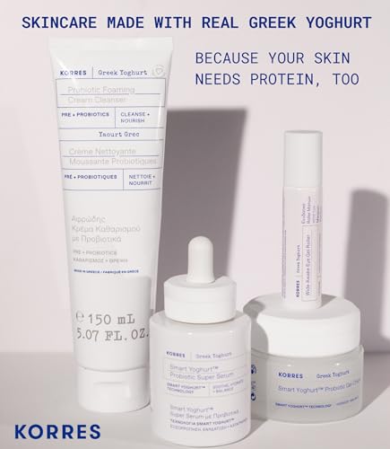 KORRES Greek Yoghurt Wide Awake Eye Gel Serum 0.5 Fl Oz - Cooling Roll-On