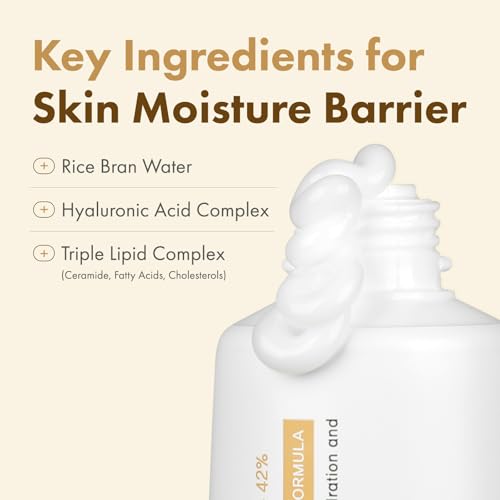 Hydrating Rice Cream for Skin Barrier Repair & Glow - 42% Rice Bran Water