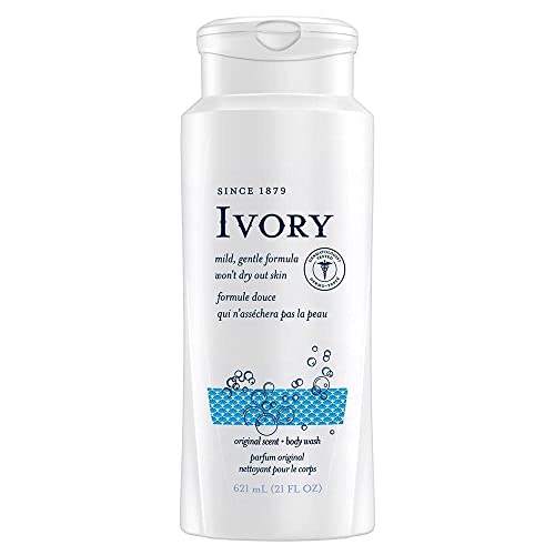 Ivory Body Wash Original 21 Fl Oz Pack of 3 - Gentle Hydrating Cleanser