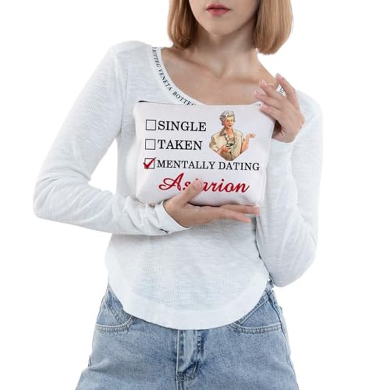 JNIAP BG3 Astarion Makeup Bag BG3 Astarion Gifts Astarion High Elf Gifts Mentally Dating Astarion Zipper Pouch BG3 Astarion Merch (Mentally Dating mb)