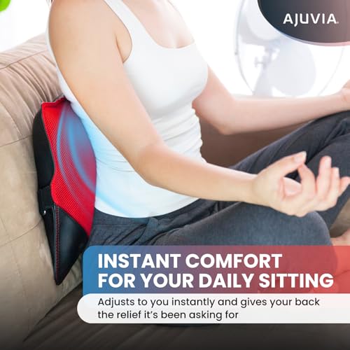 Back Vitalizer Lumbar Support Pillow for Office Chair & Car - Black