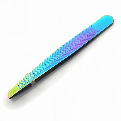 Tweezers for Women Facial Hair, Eyebrow Tweezer for men, Professional Stainless Steel Pointed Splinter Ingrown Hair removal, Colorful