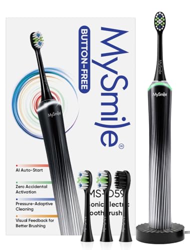 Electric Toothbrush for Adults Button-Free Sonic Brush with Pressure Sensor