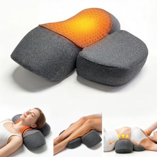 3-in-1 Cordless Neck Massager Pillow with Heat, Memory Foam, Adjustable Modes
