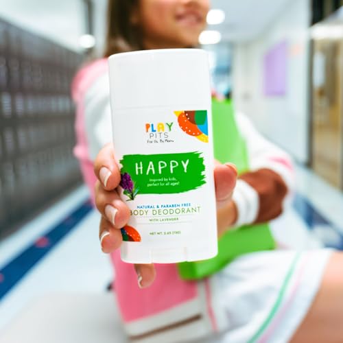 Natural Kids Deodorant 2 Pack - Gentle, All-Natural, Family-Friendly, 2.65oz
