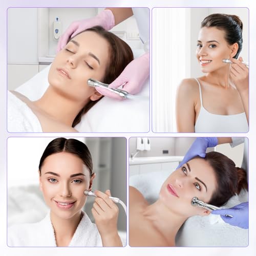 UNOISETION Diamond Microdermabrasion Tips & Cotton Filters Set - 9 Tips & 250 Filters