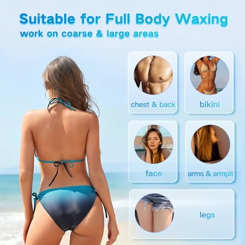 Hard Wax Beads, 1lb, Wax for Coarse Hair Removal, Sensitive Skin, Full Body, Women and Men