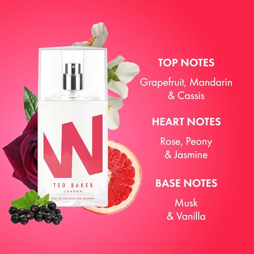 Ted Baker W Eau de Toilette Duo Pack - Fruity Floral Rose & Orchid, 2x 75ml Perfume